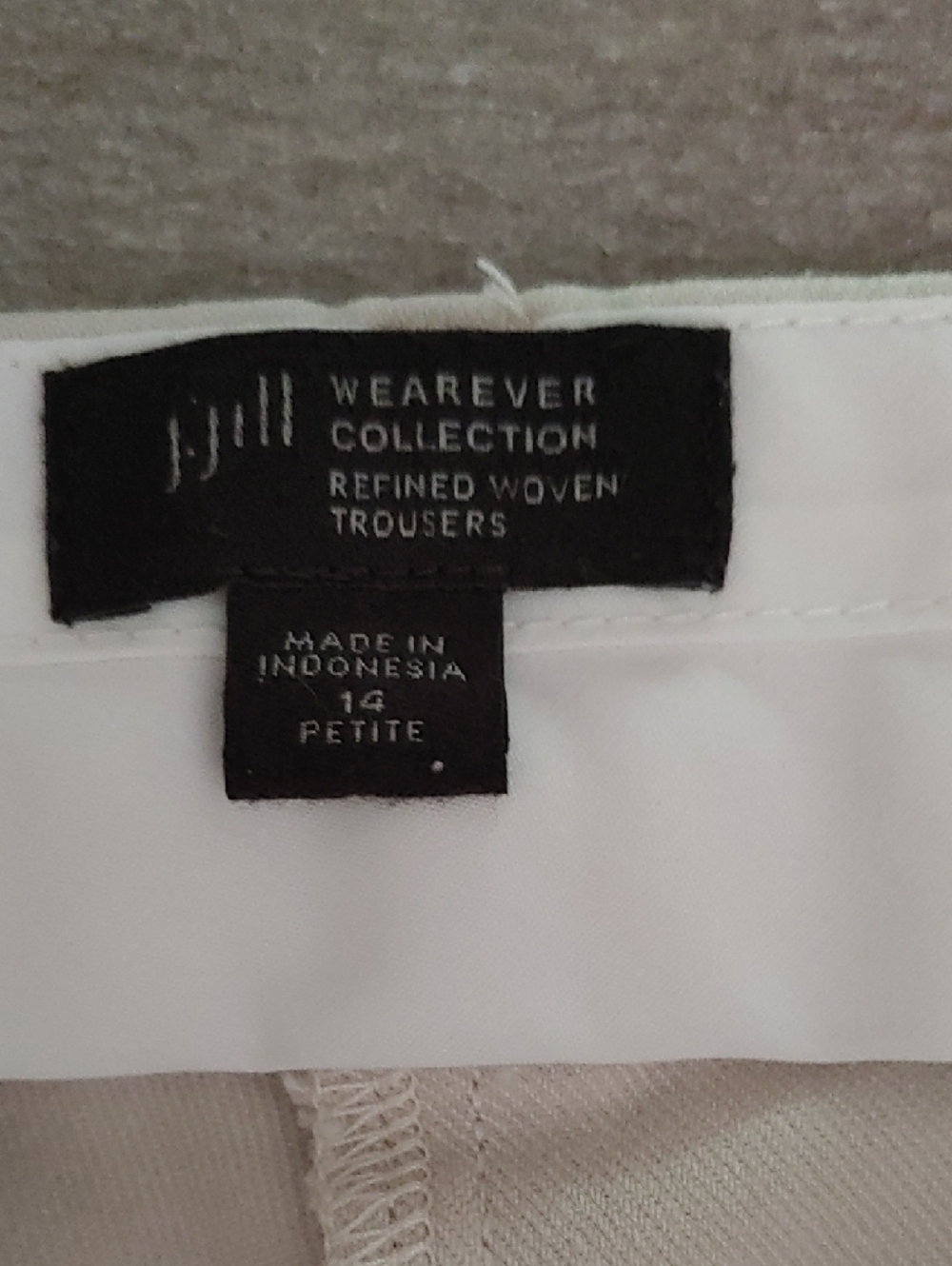 J. Jill Straight Leg Pants in Cream - Picture 4 of 5